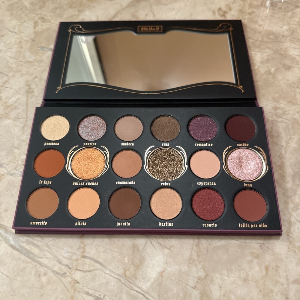 Kat Von D Set with Eyeshadow Pallet & Highlighter Pallet.